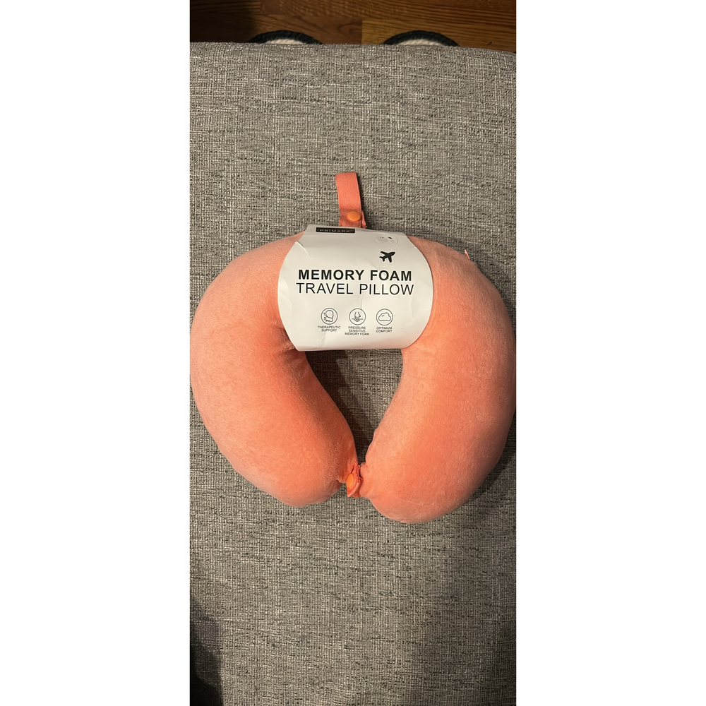 Primark Memory Foam Travel Pillow in Pink
